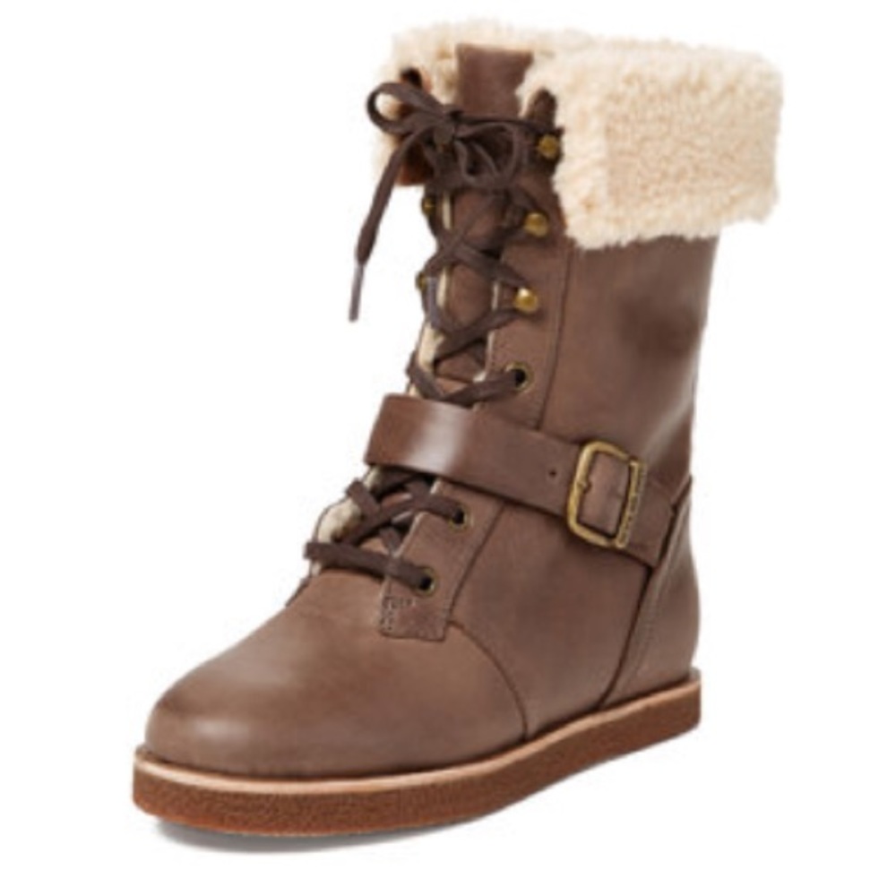 Koolaburra Jovi Leather Lace-Up Tall Boot